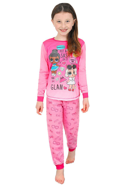 L.O.L. Surprise! Girls' Snug Fit Cotton Pajamas, Diva Heart, 4 - Foto 3