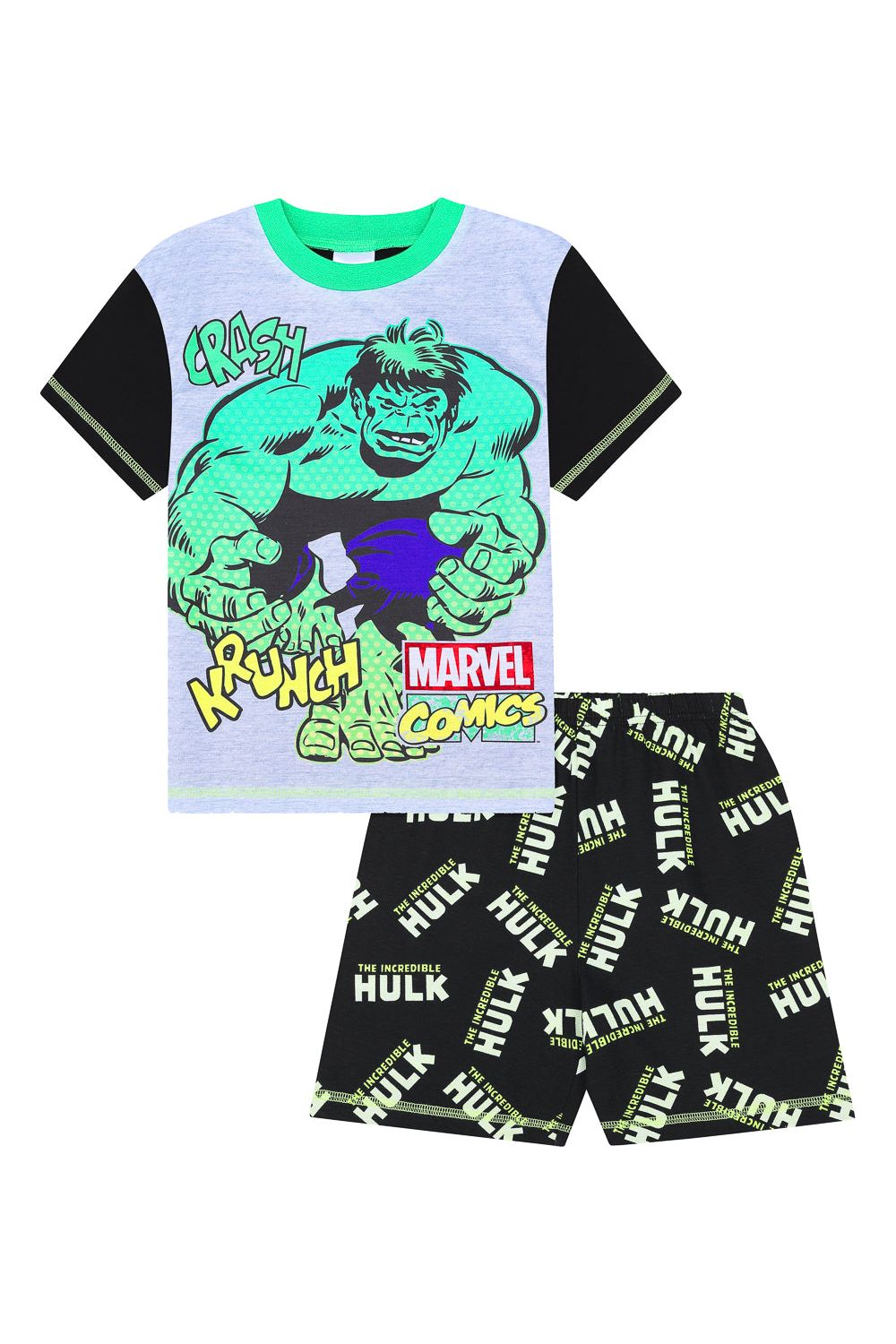 Boys Marvel The Incredible Hulk Short  Pyjamas - Pyjamas.com