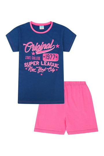 Girls College Super League Short Pyjamas - Pyjamas.com