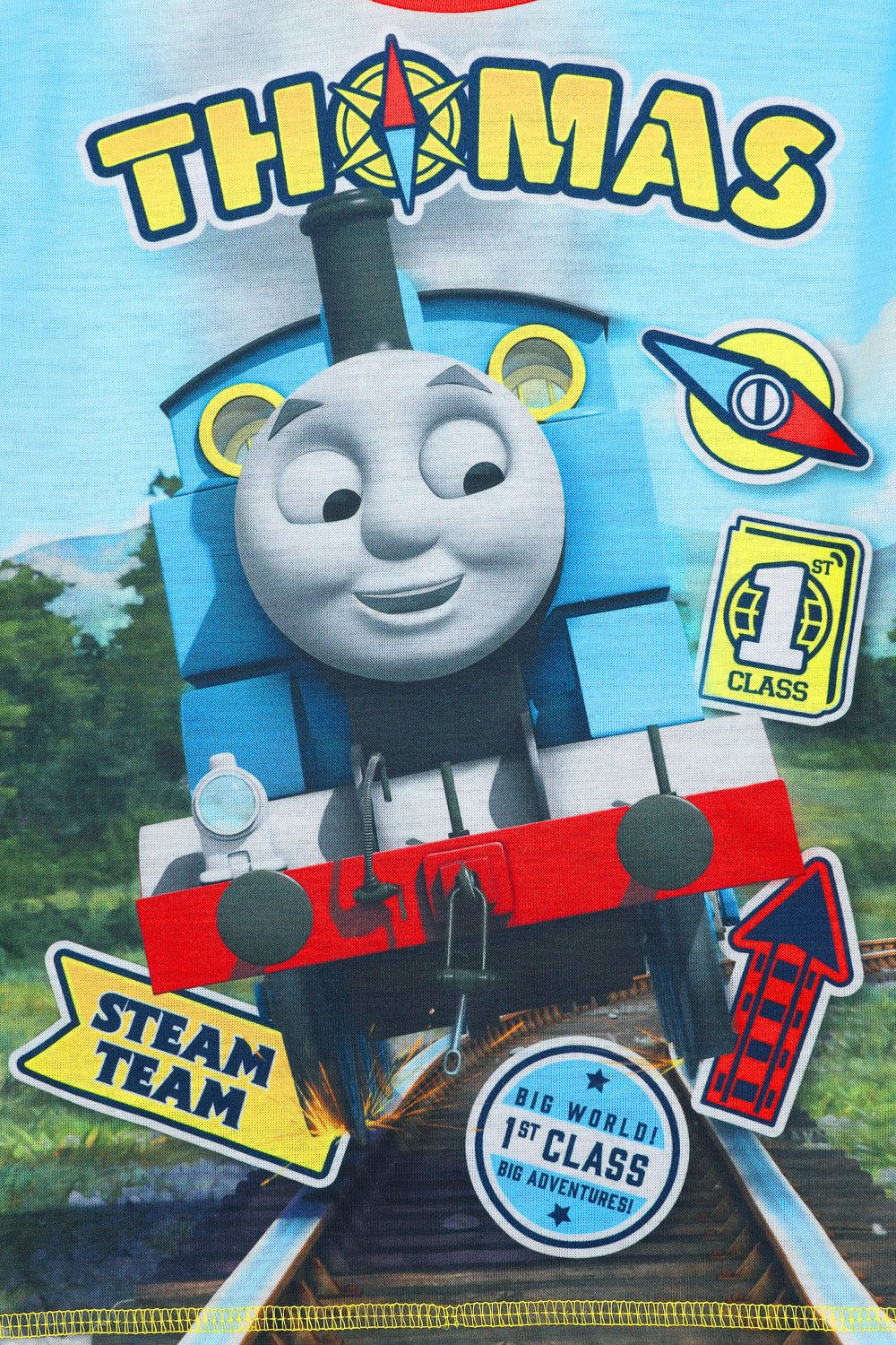 Thomas The Tank Engine Pigiama Ufficiale Uomo Maniche Lunghe - Set Con Thomas, Percy E James