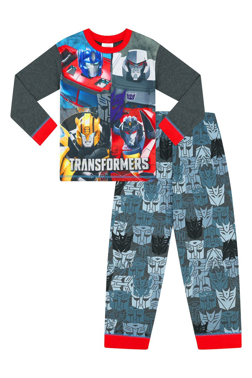 Boys Transformers Optimus Prime and Bumblebee Long Pyjamas - Pyjamas.com