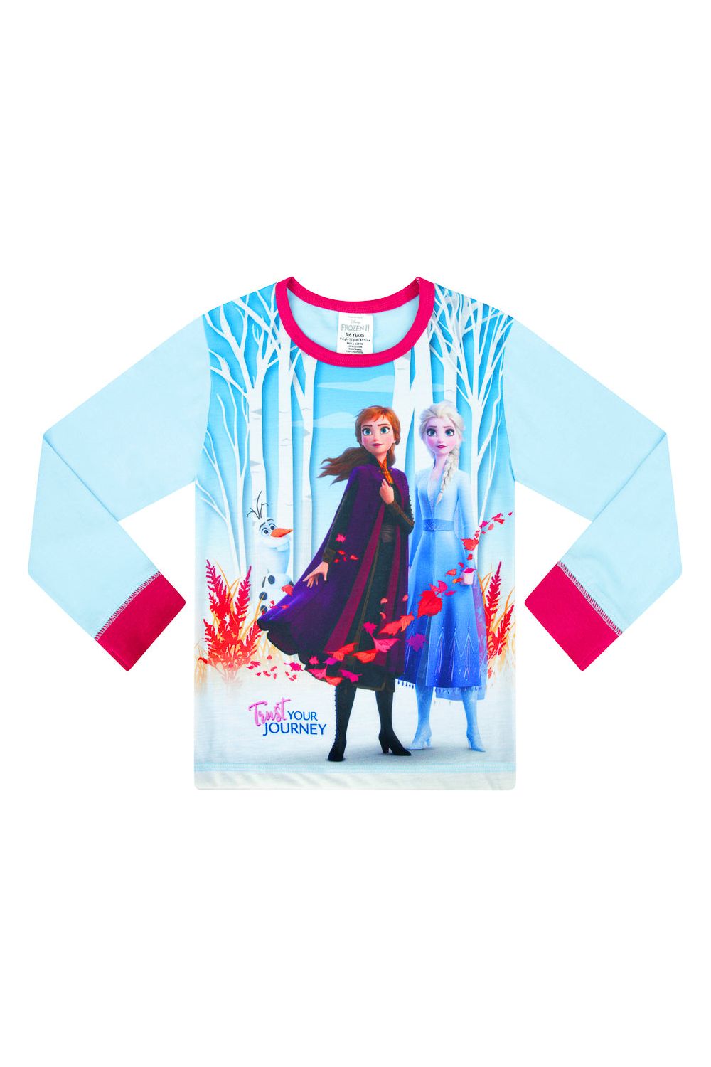 Girls Disney Frozen Anna Elsa Long Pyjamas - Pyjamas.com