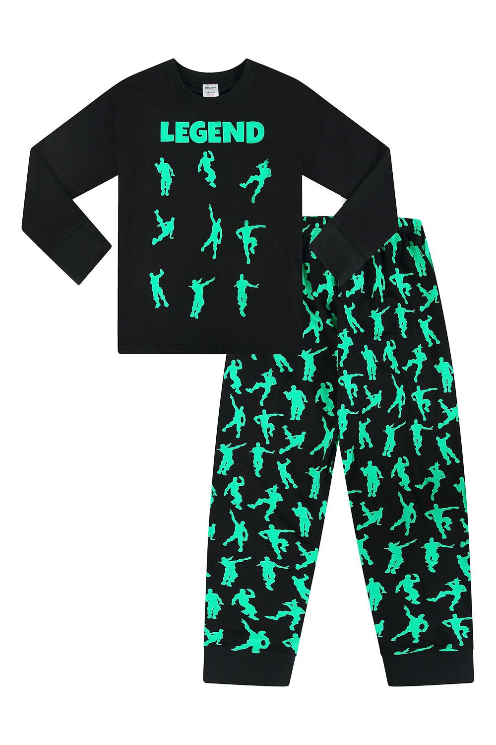 Legend Emote Dance Gaming Green Long Pyjamas - Pyjamas.com
