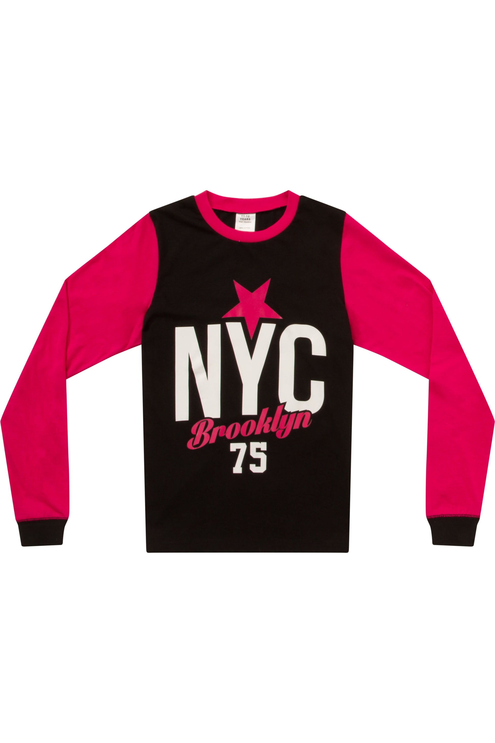 Girls NYC Brooklyn Long Pyjamas - Pyjamas.com