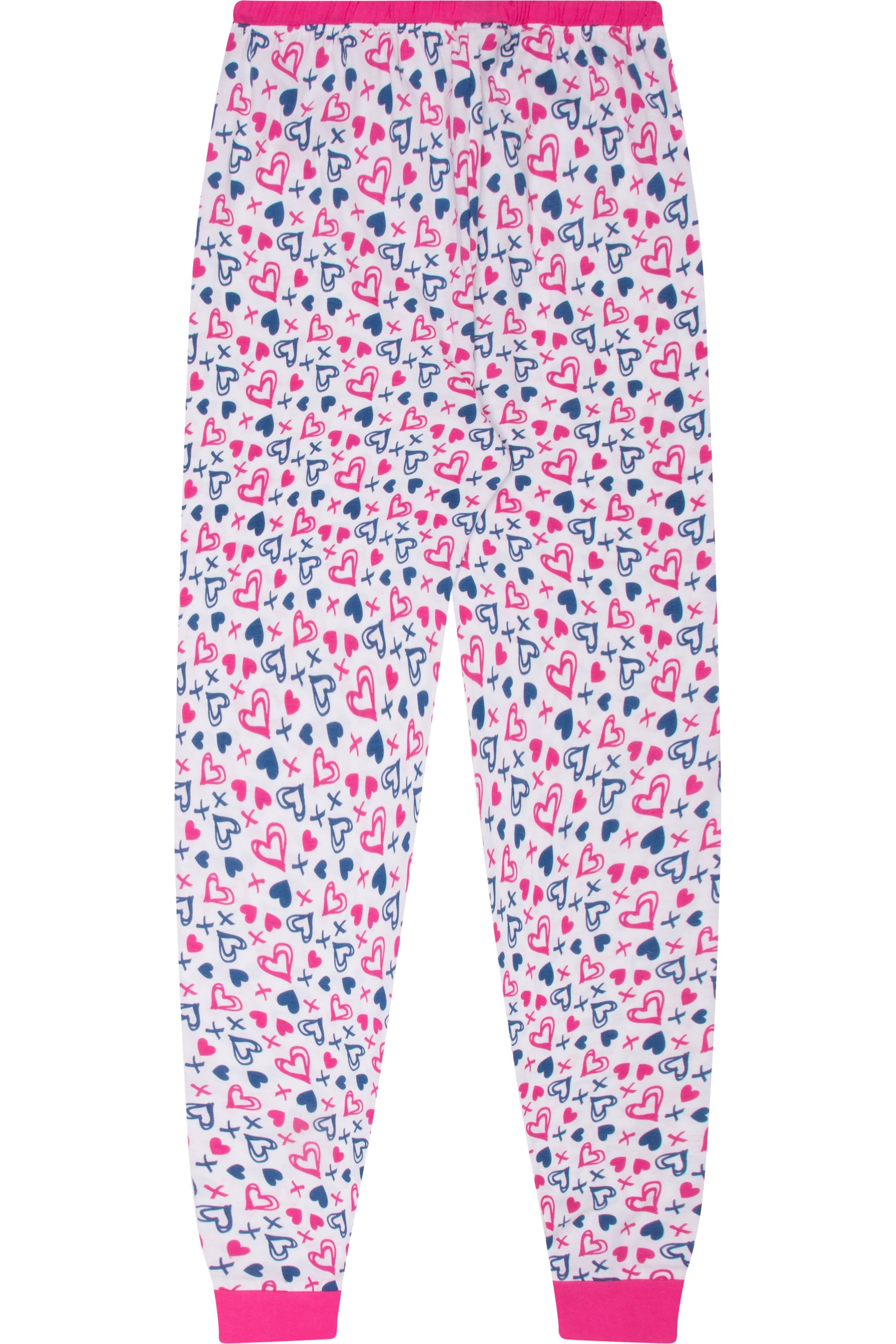 Girls Pugs and Kisses Long Pyjamas - Pyjamas.com