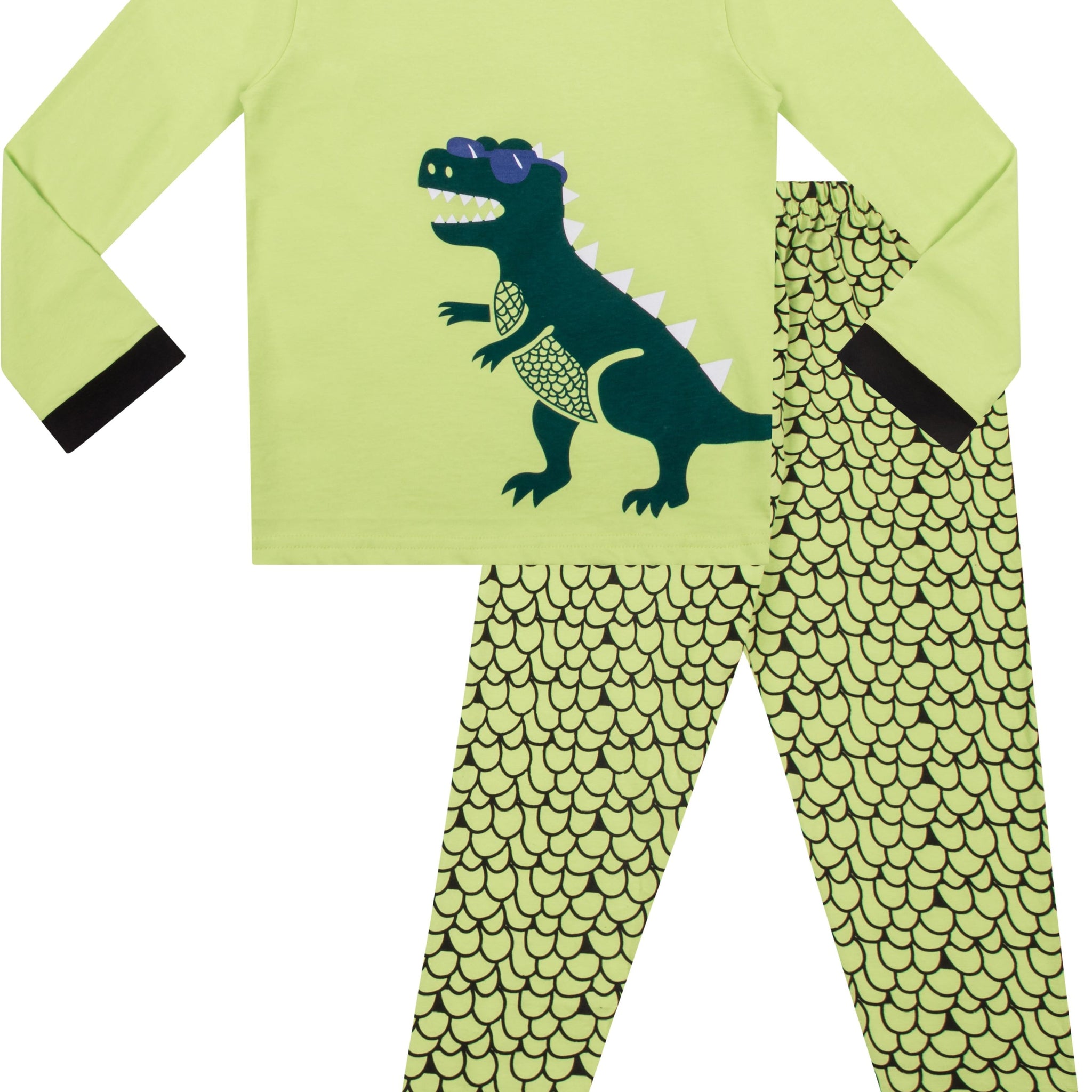 Boys Dinosaur T-Rex Long Pyjamas
