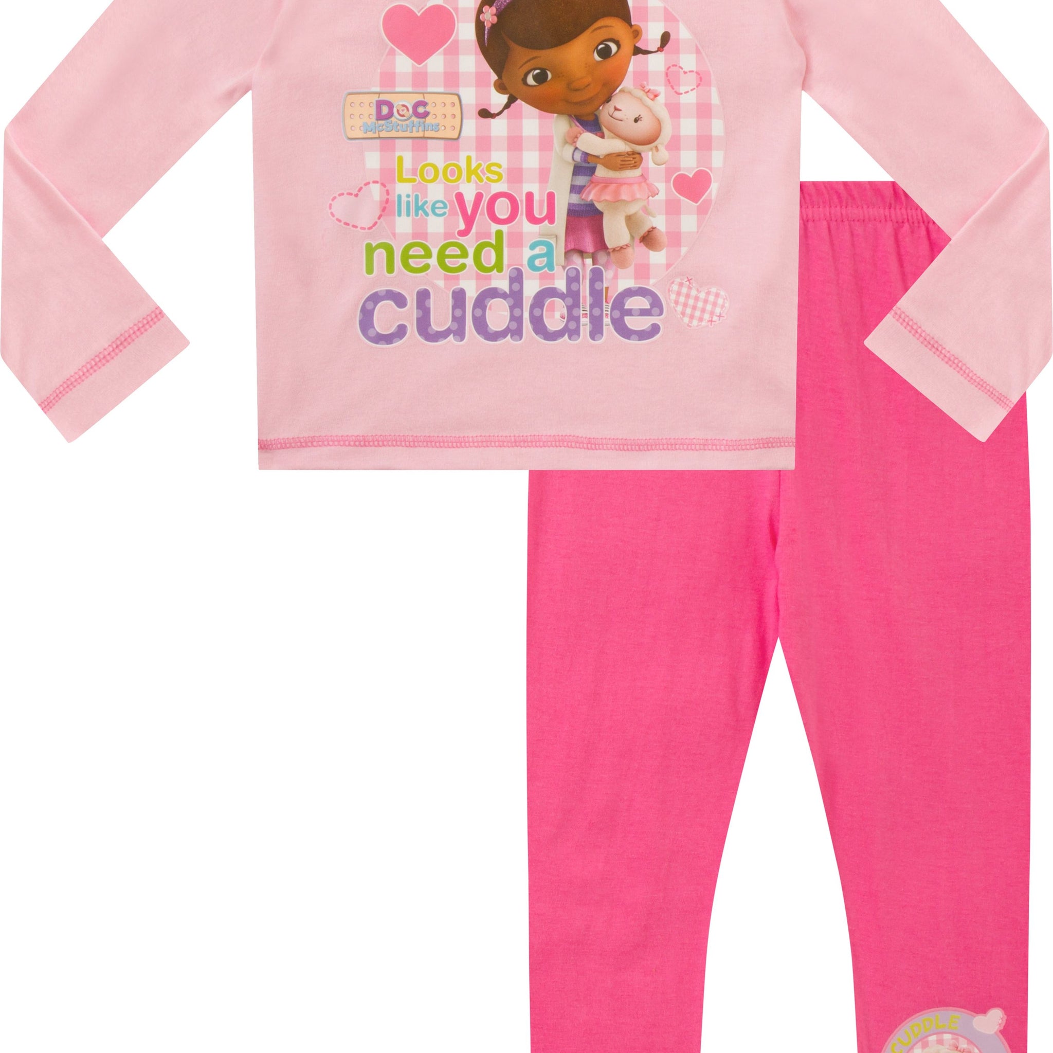 Girls Disney Doc McStuffins Need a Cuddle Long Pyjamas