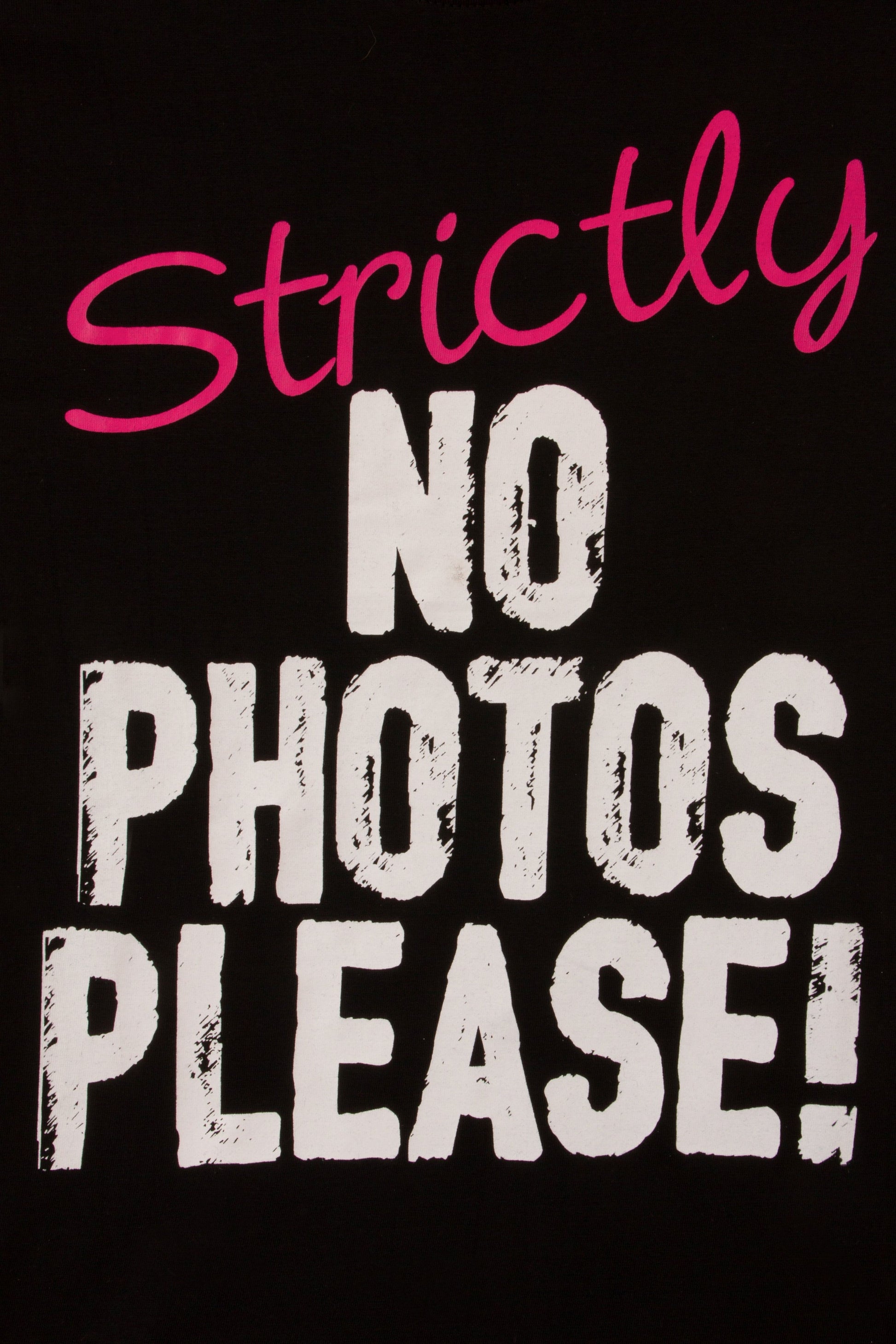 Girls 'Strictly No Photos' Long Pyjamas - Pyjamas.com