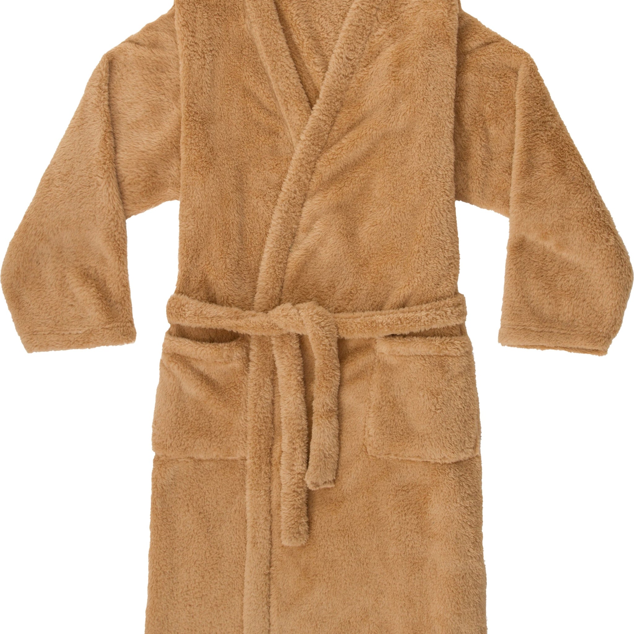 Mens Beige Fleeced Dressing Gown Mens Beige Fleeced Dressing Gown
