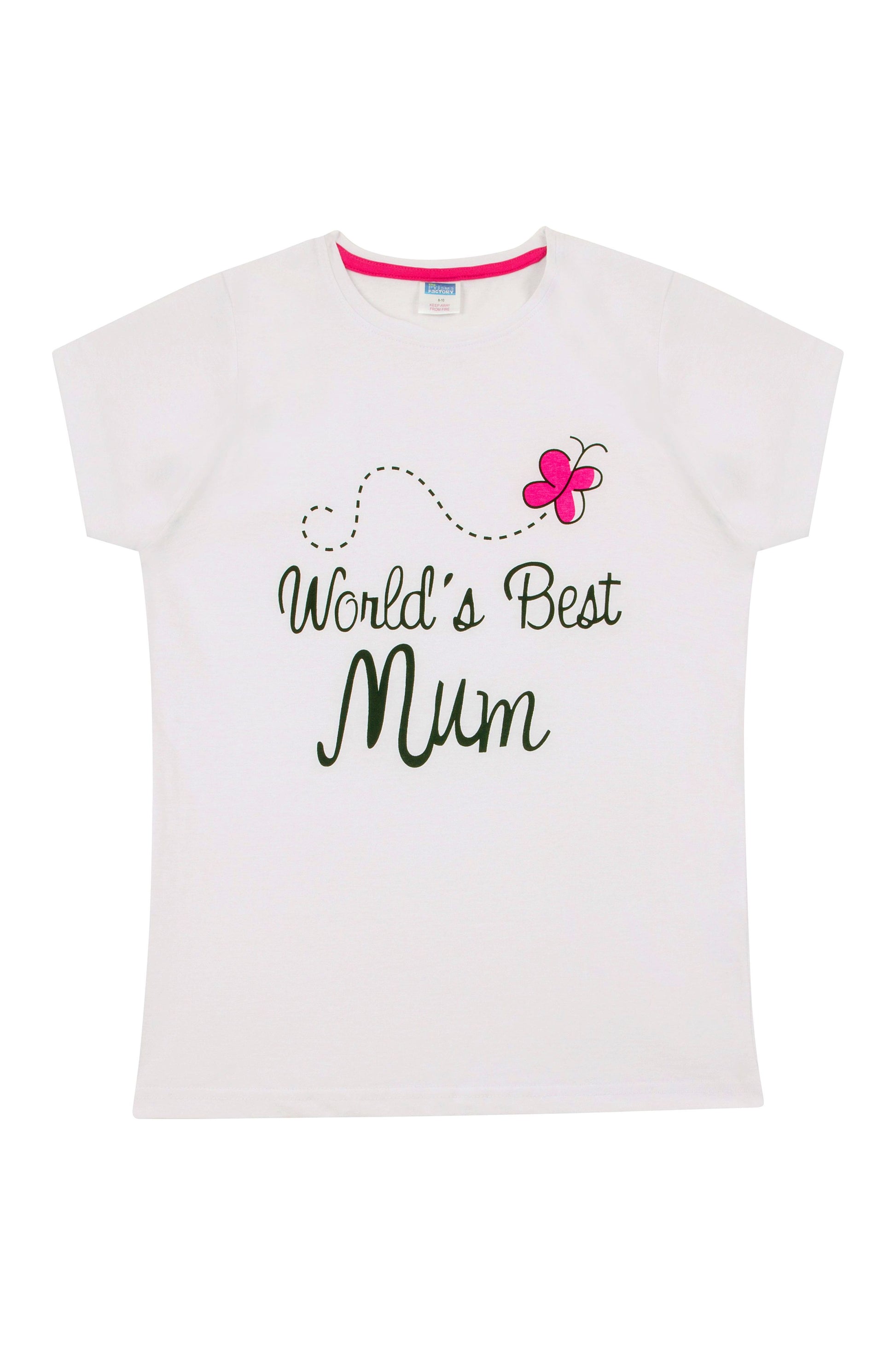 Ladies World's Best Mum Short Pyjamas - Pyjamas.com