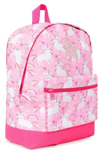 Girls Unicorn Star Pink Backpack, Kids Backpack, Schoolbag, Rucksack