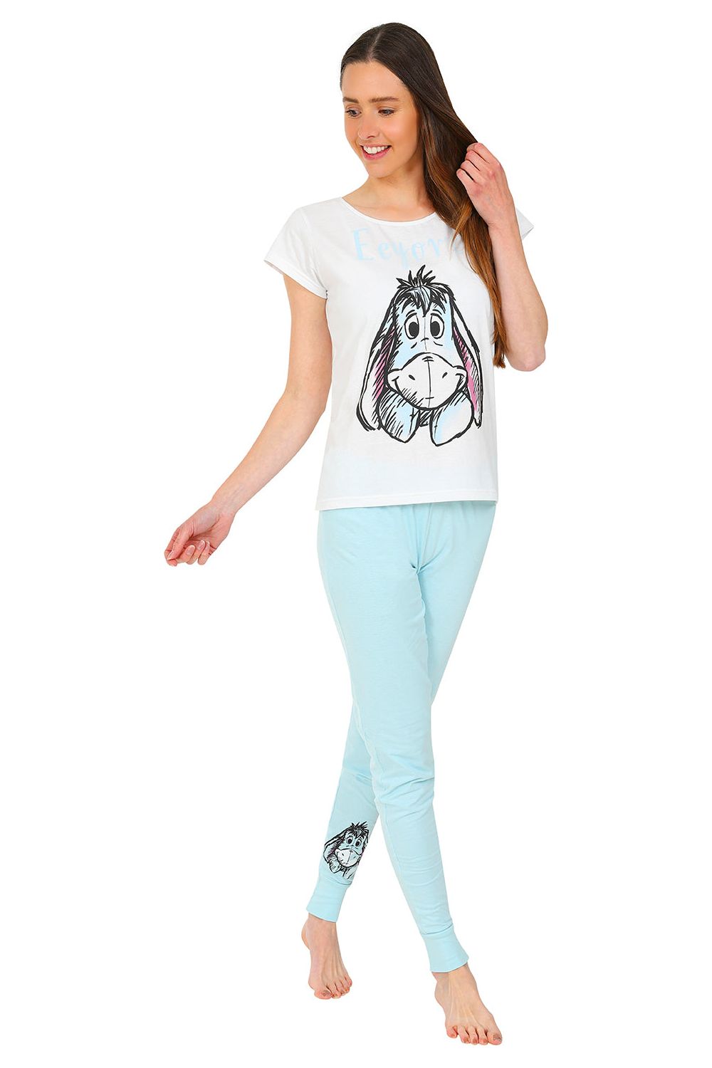 Women's Disney Eeyore Long Cotton Pyjamas w21