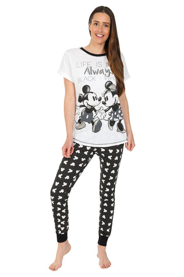 Women's Minnie and Mickey Mouse Long Pyjamas