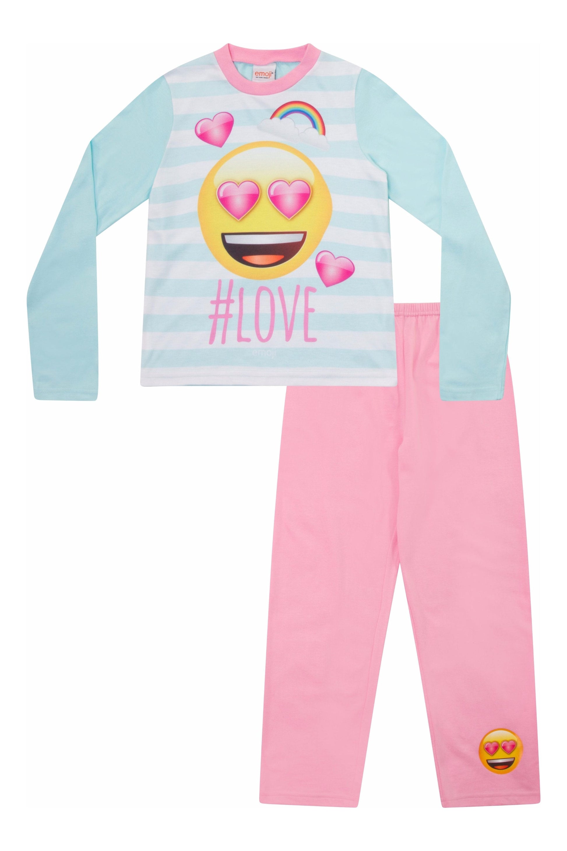 Girls #Love Emoji Long Pyjamas - Pyjamas.com