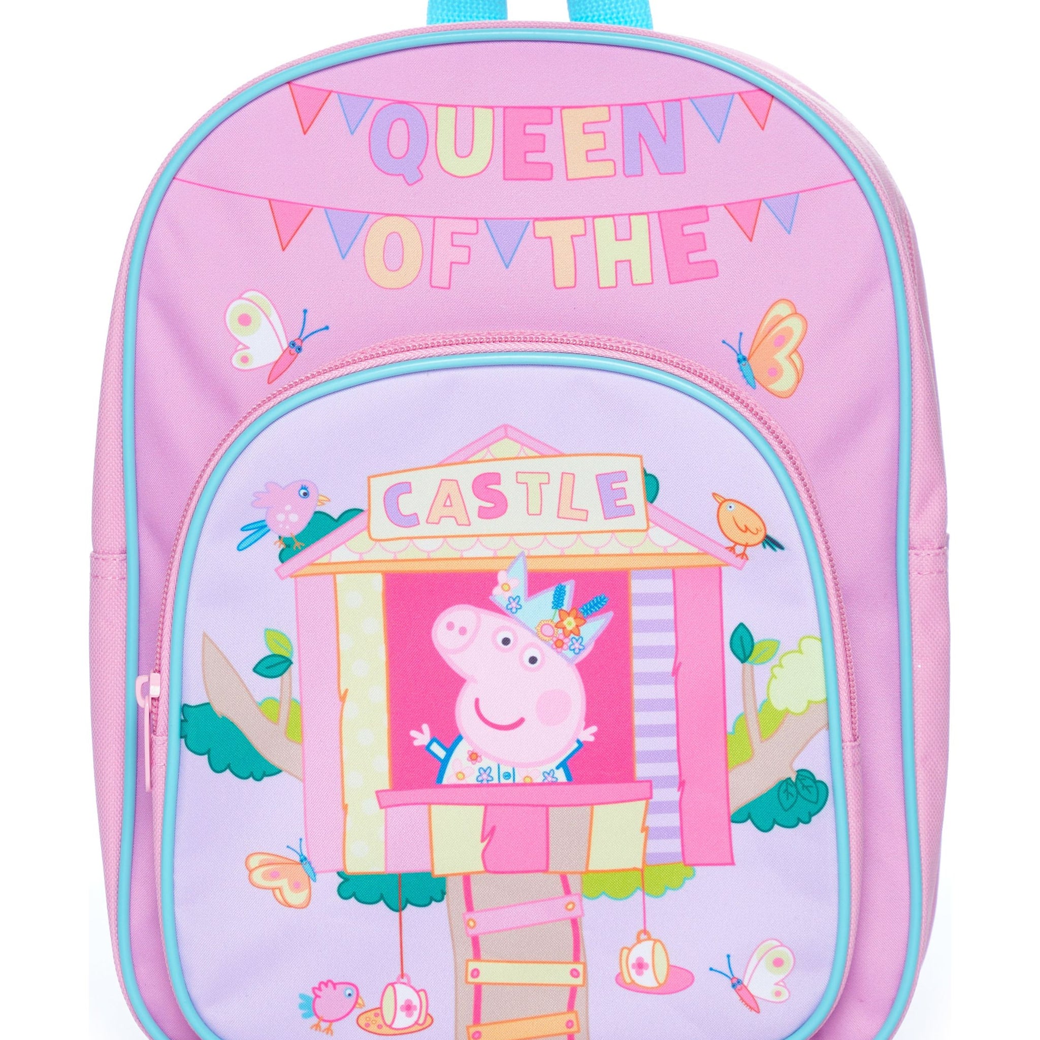 Peppa Pig Bag Toddler Backpack Girls for School Nursery, Gifts for Girls Queen Of The Castle