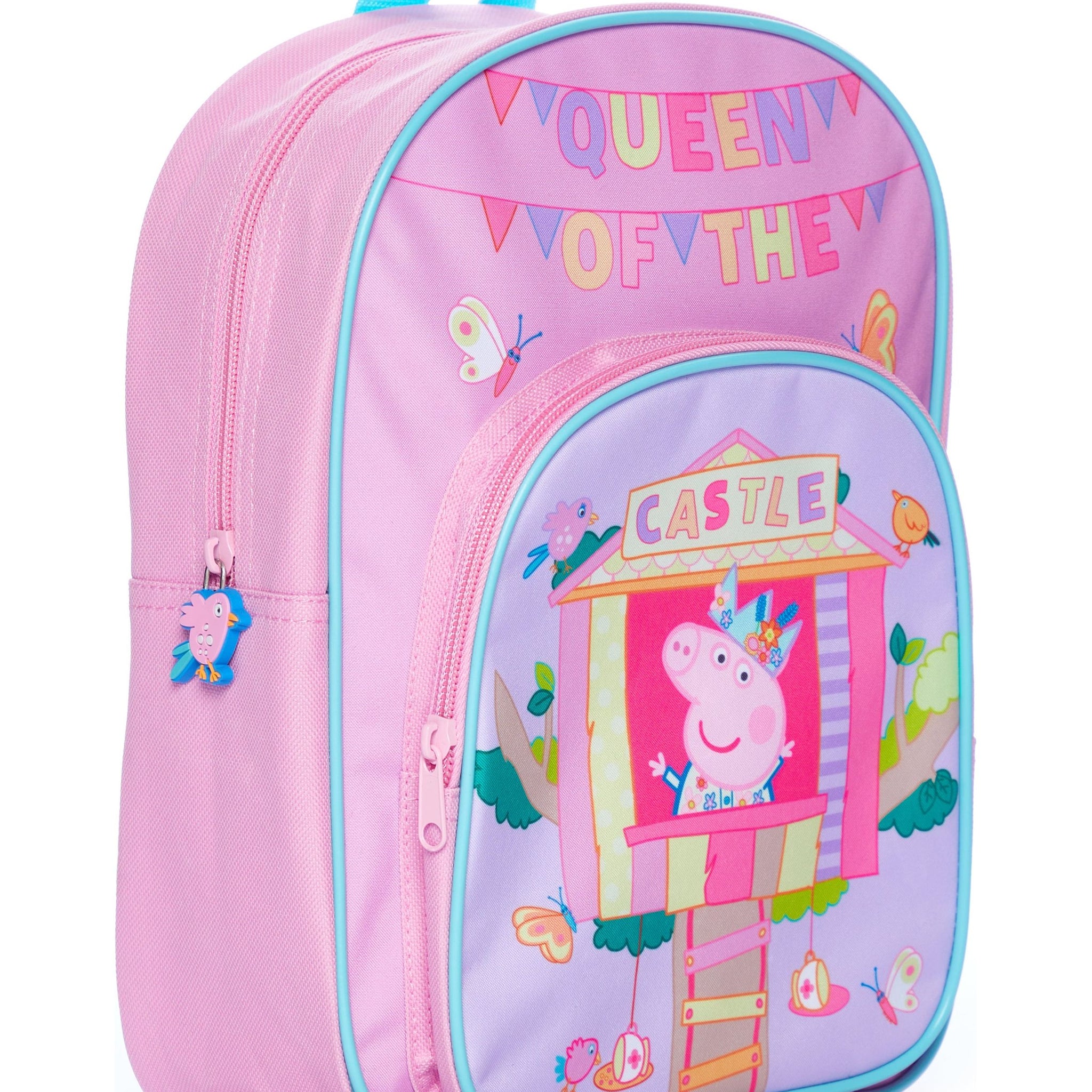 Girls Peppa Pig Bag Toddler Backpack for School Nursery, Gifts for Girls Queen Of The Castle