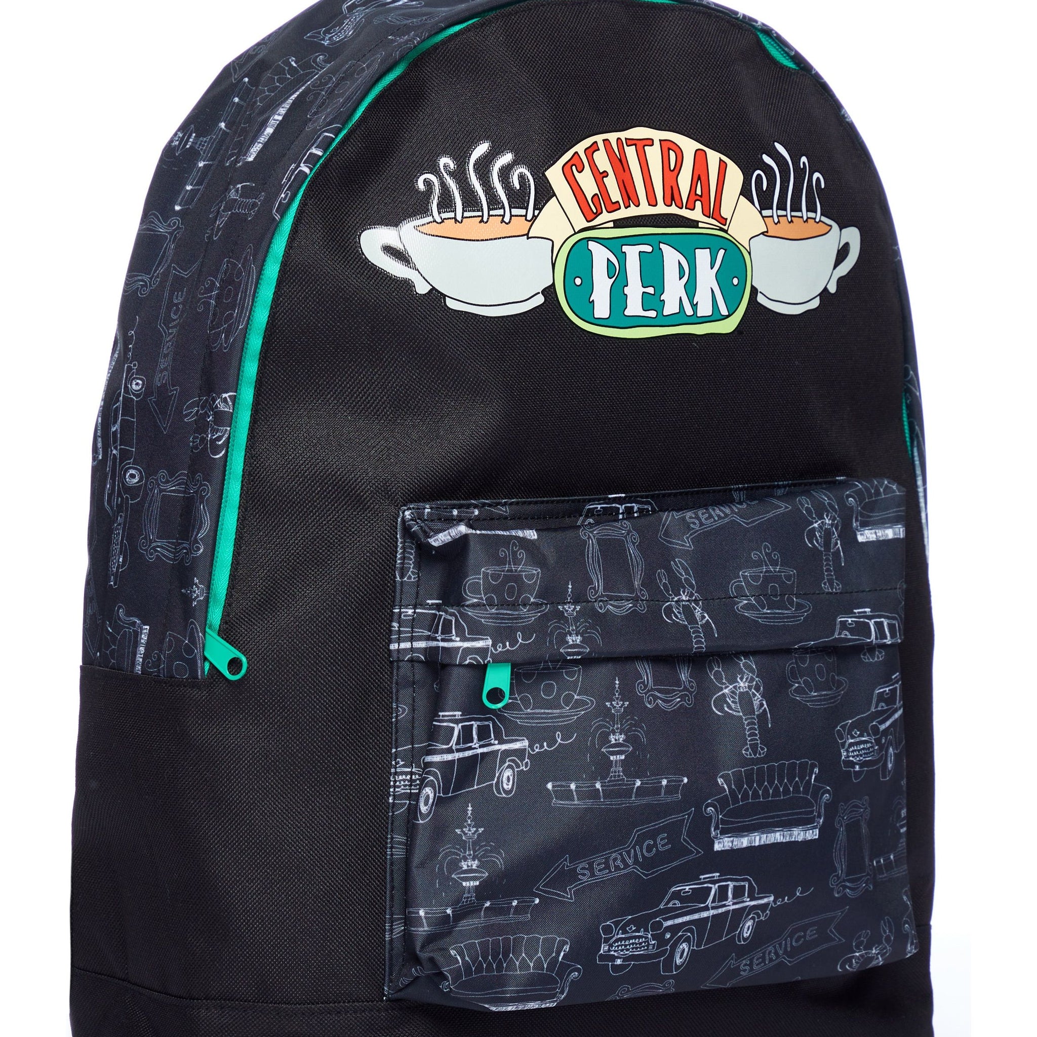 Friends Children's Women's New York City School Work Travel Bag Rucksack Backpack Fits A4 Files