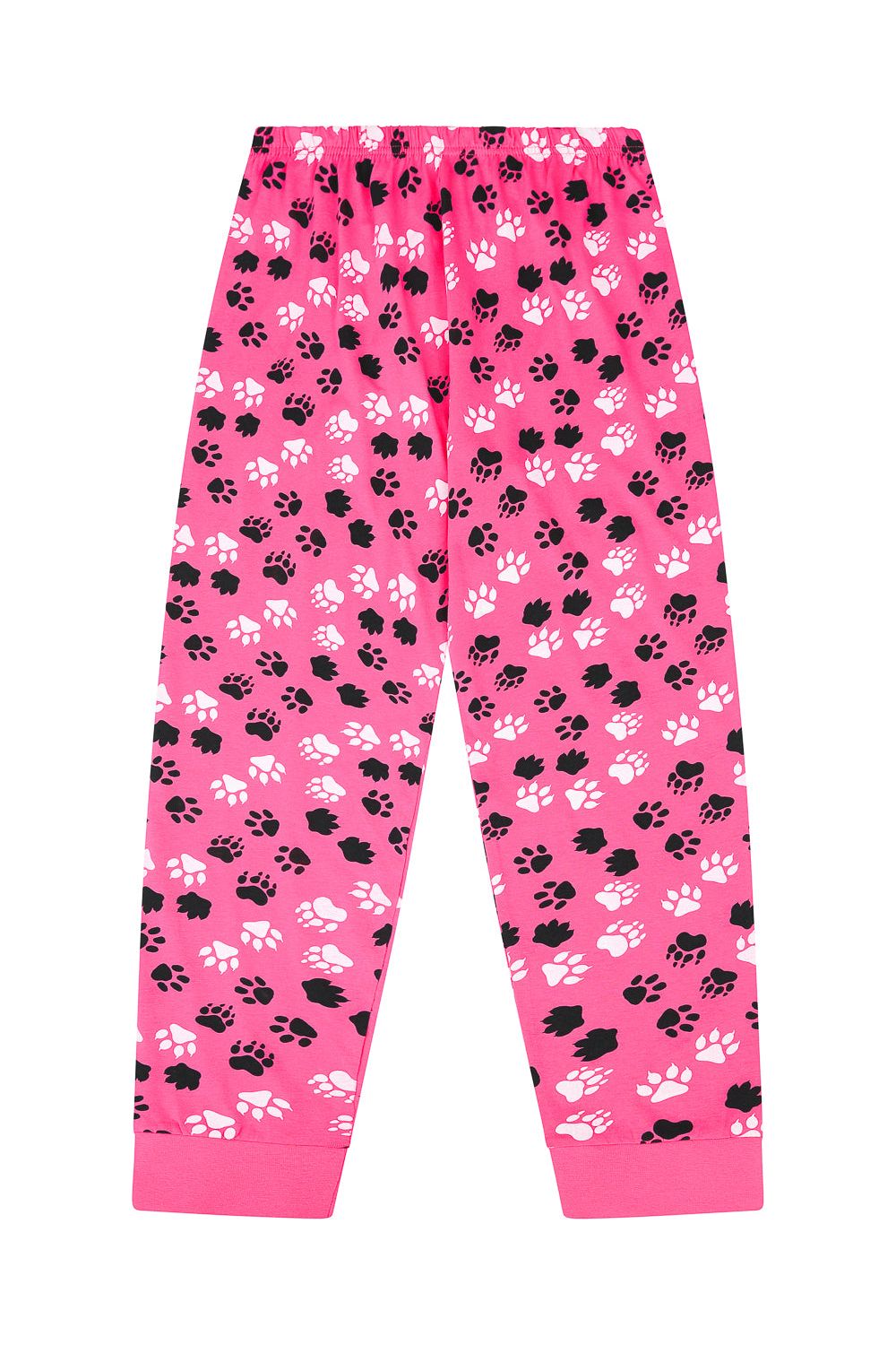 Cute Girl's Love Animal Paw Print Pyjamas - Pyjamas.com