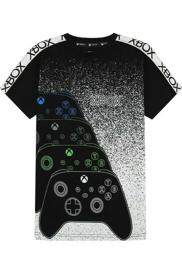 Official Xbox Remote Logo T Shirt Black And White
