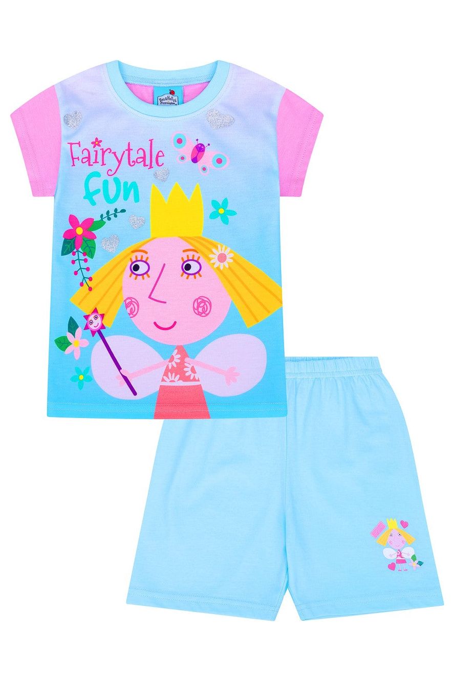 Girls Ben and Holly Fairytale Fun Short Pyjamas - Pyjamas.com