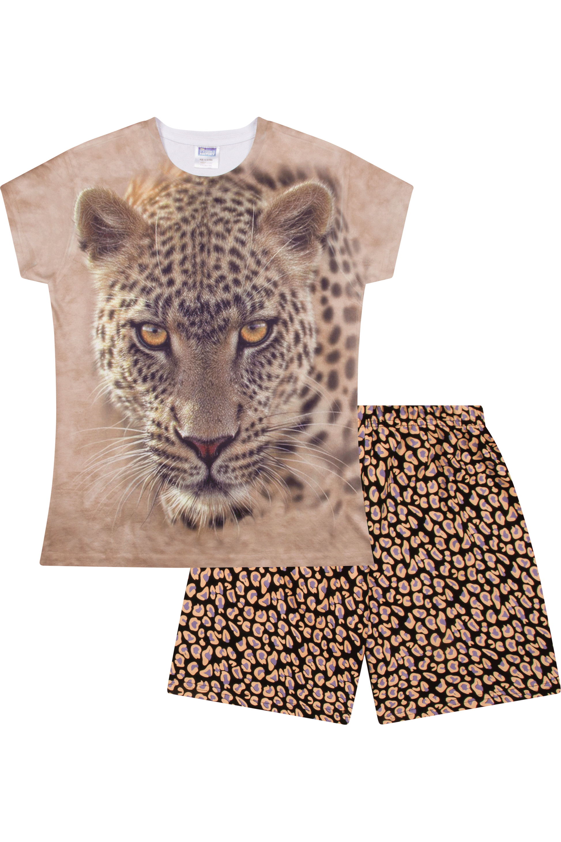 Cheetah Animal Print Short Pyjamas - Pyjamas.com