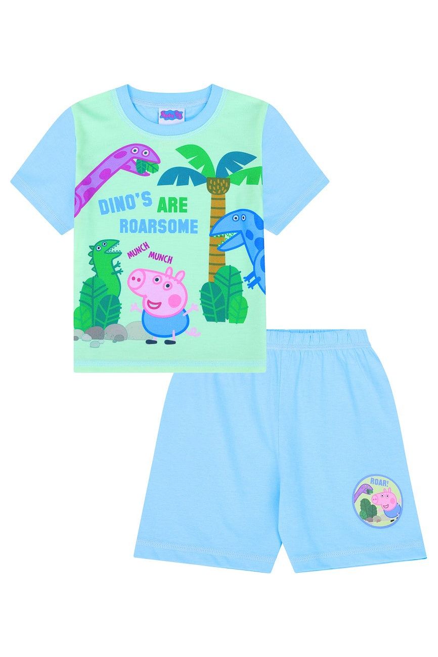 George Pig 'Dino's Are Roarsome' Short Pyjamas - Pyjamas.com
