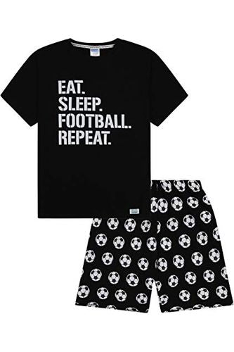 Eat Sleep Football Repeat Short Pyjamas - Pyjamas.com