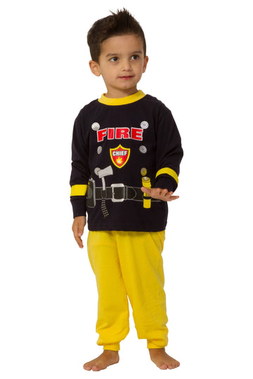 Boys Fireman Chief Long Pyjamas - Pyjamas.com