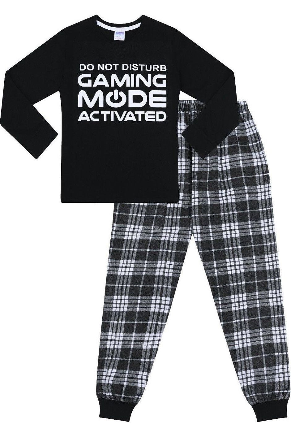 Gaming Mode Activated Woven Long Pyjamas - Pyjamas.com