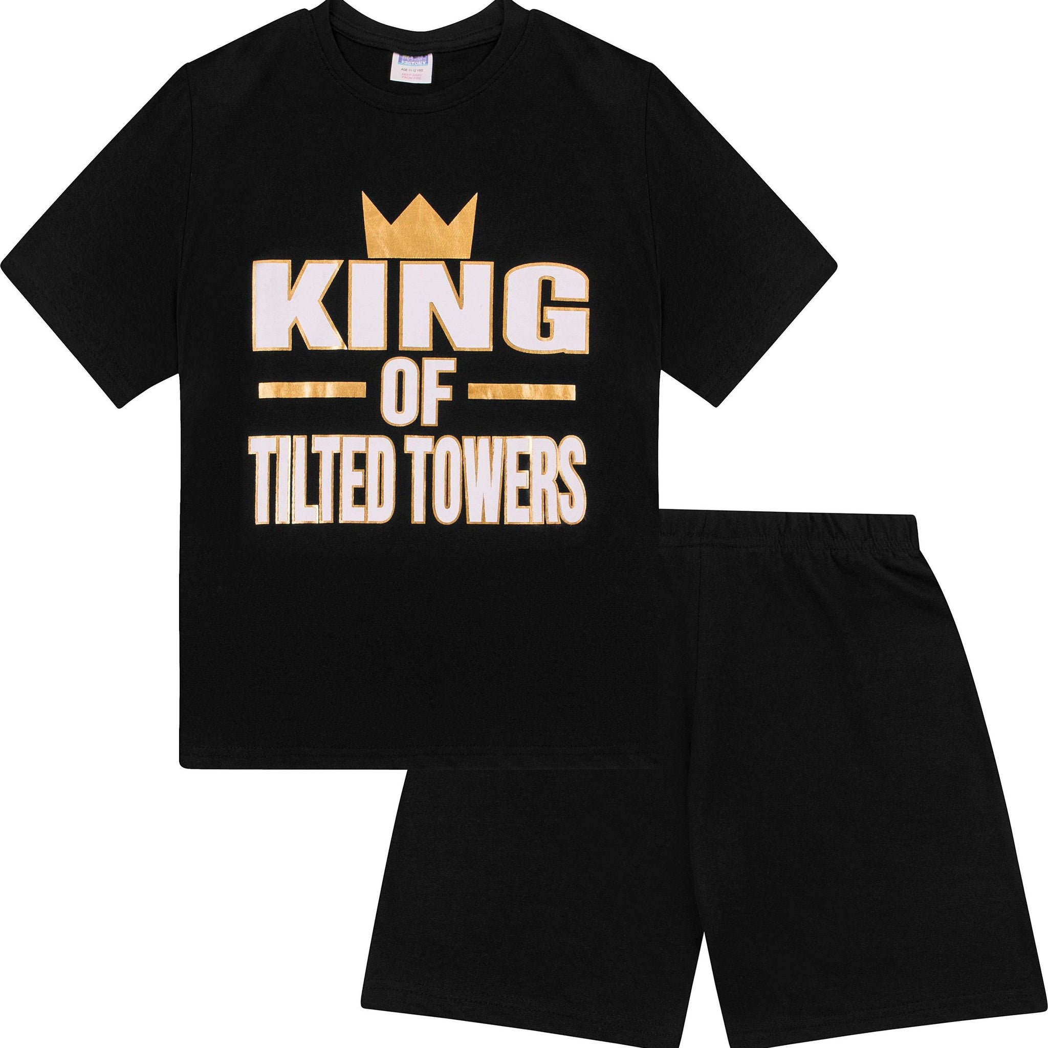 Boys King of Tilted Towers Short Pyjamas