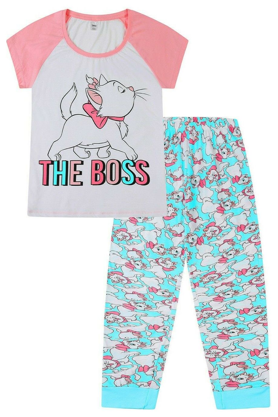 Women's Disney the Aristocats Pyjamas Sizes Marie The Boss