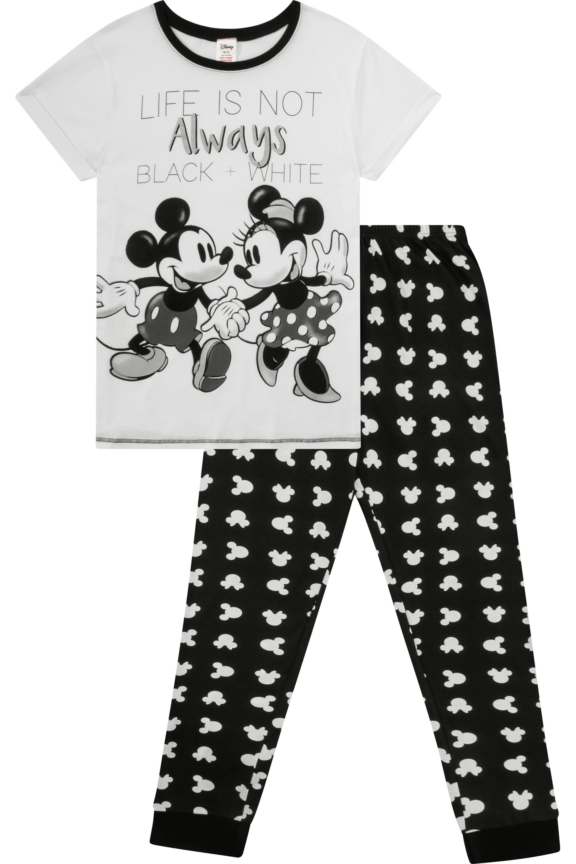 Ladies Minnie and Mickey Mouse Long Pyjamas - Pyjamas.com