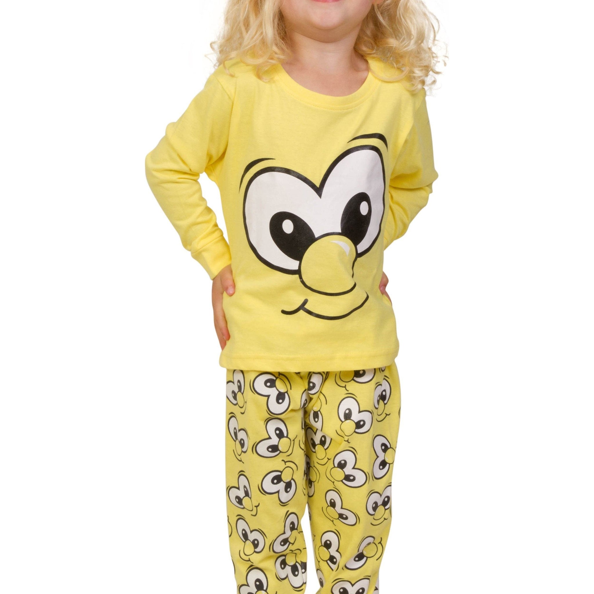 Funny Face Yellow Long Pyjamas