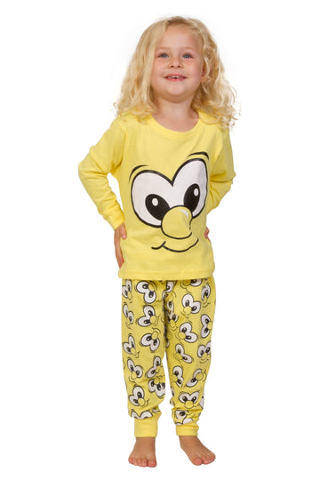 Funny Face Yellow Long Pyjamas