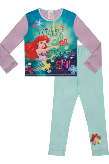 Girls Little Mermaid Princess Of The Sea Long Pyjamas