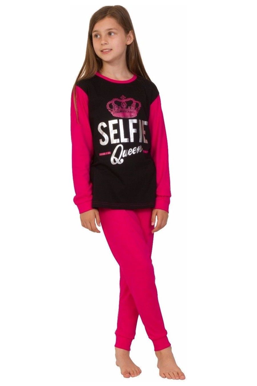 Girls Selfie Queen Long Pyjamas
