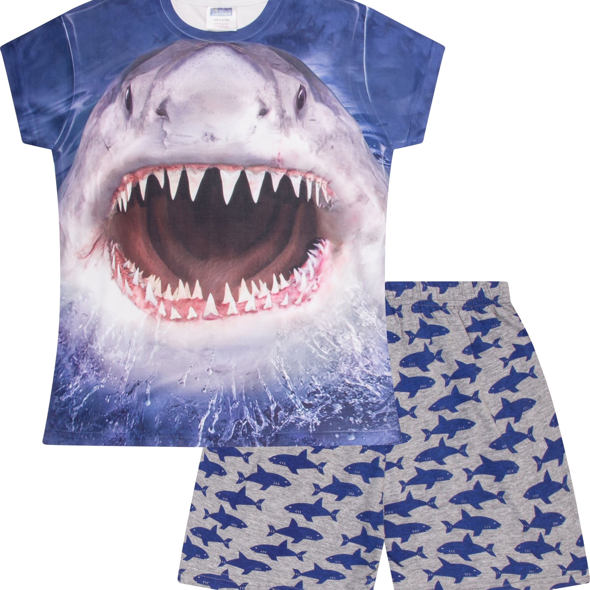 Cool Shark 3D Short Pyjamas - Pyjamas.com