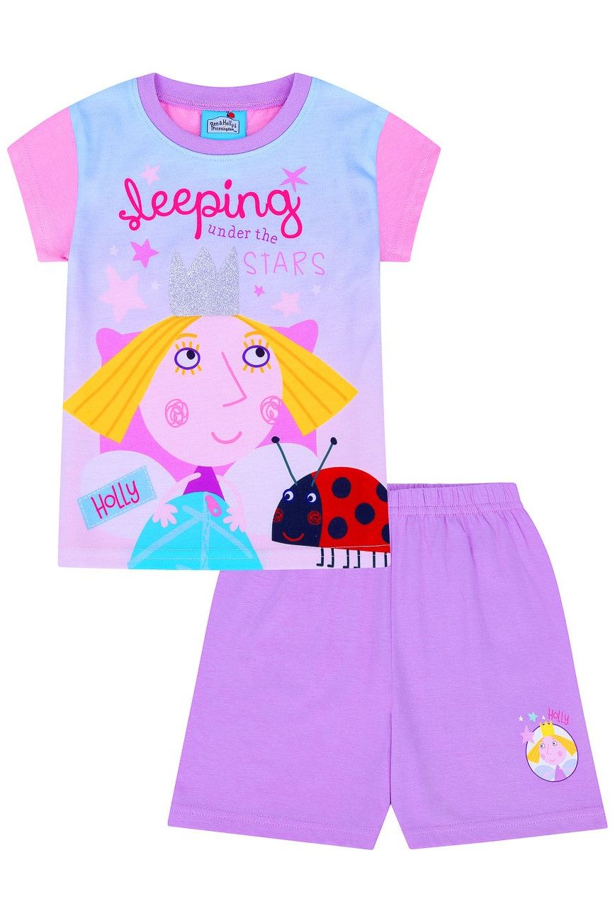 Girls Ben and Holly Sleeping Under The Stars Short Pyjamas - Pyjamas.com