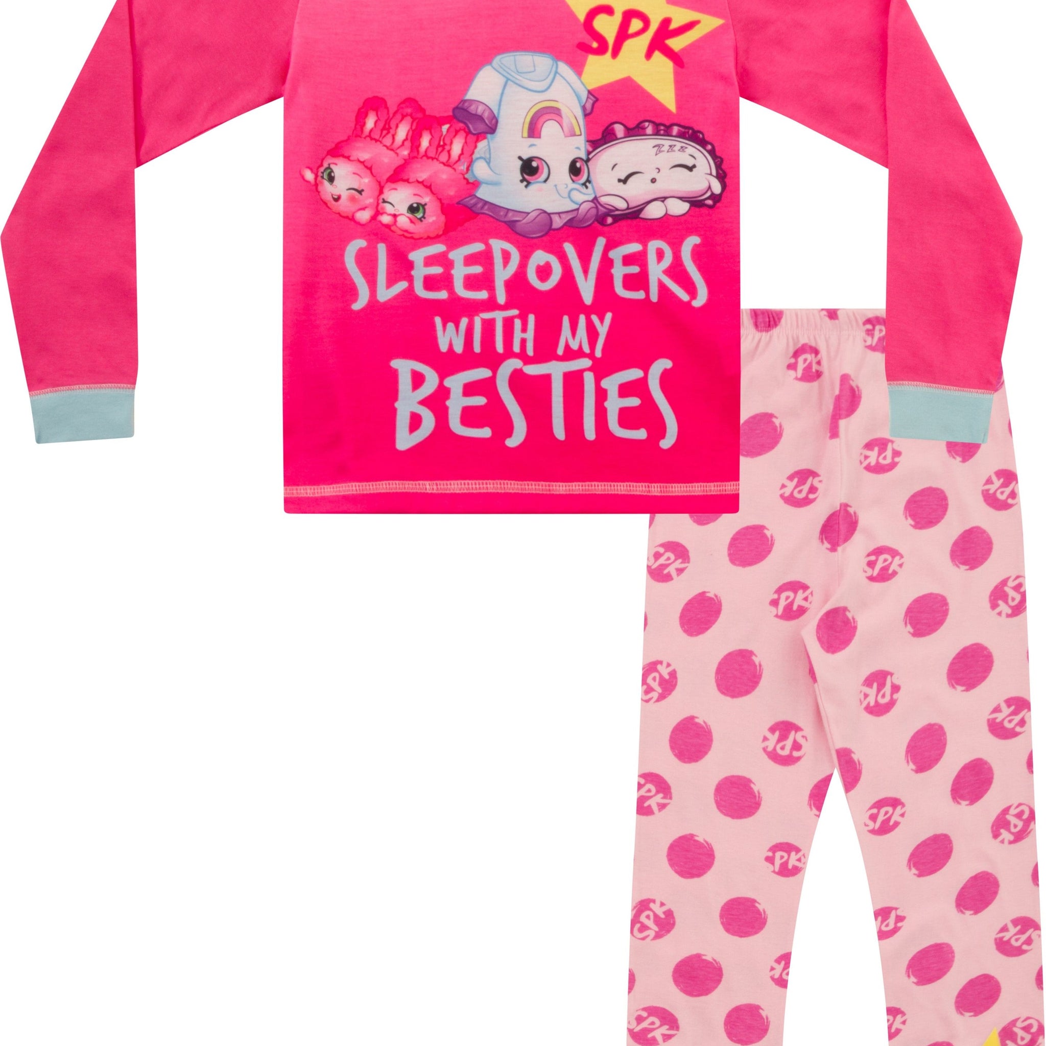 Girls Shopkins 'Sleepovers With My Bestie' Long Pyjamas