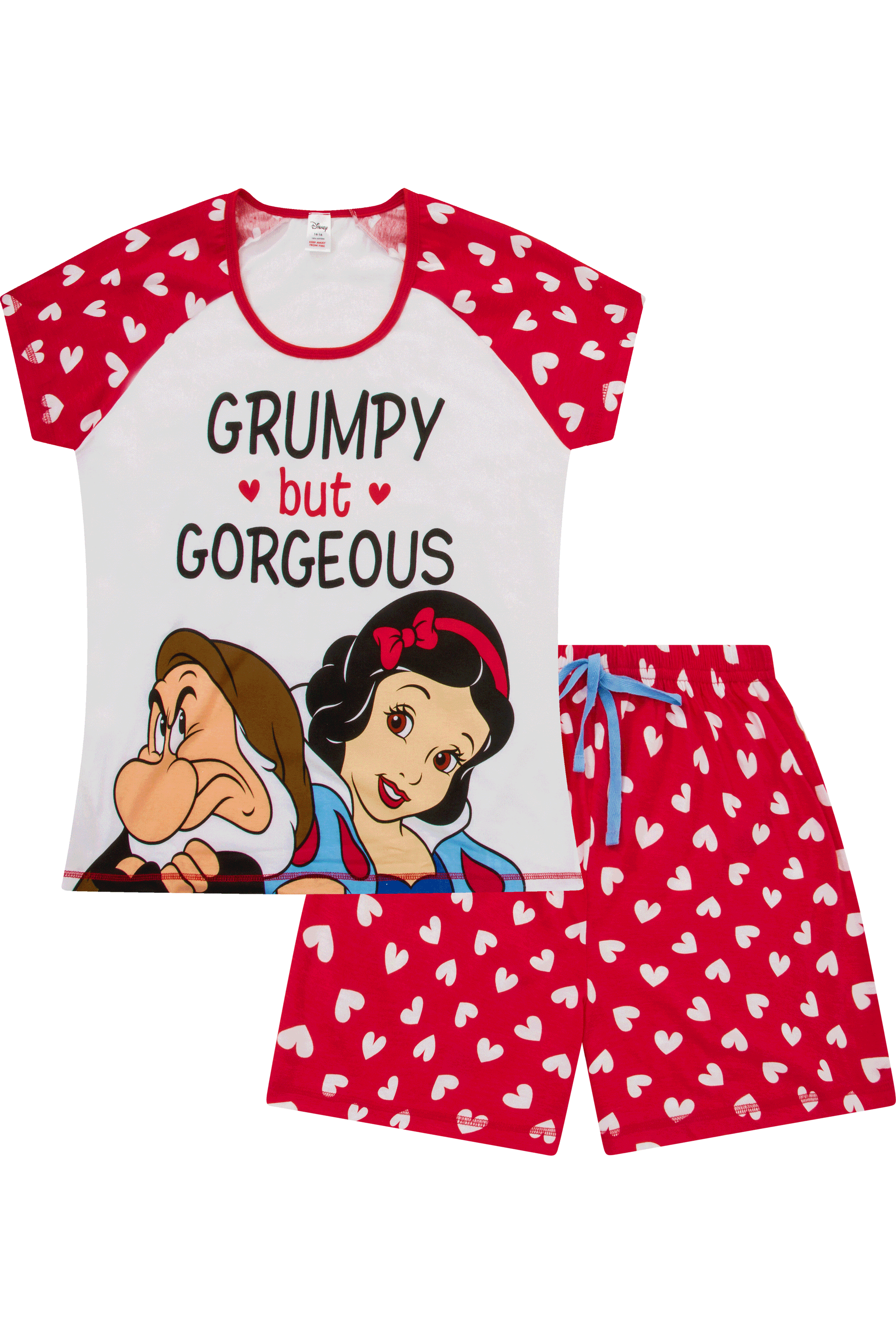Ladies Snow White Short Pyjamas - Pyjamas.com
