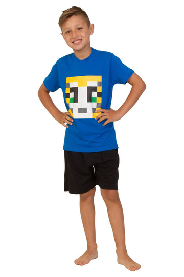 Boys Stampy Cat Short Pyjamas - Pyjamas.com