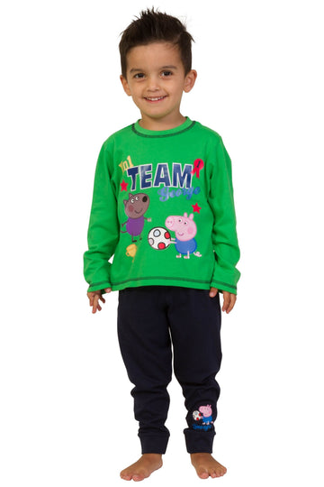 Boys Peppa Pig Team George Long Pyjamas 3-4 years