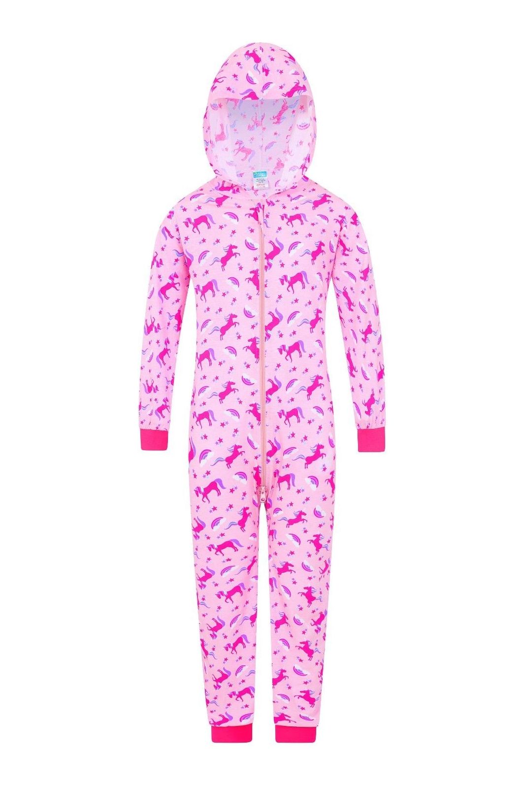 Girls Pink Unicorn Onesie - Pyjamas.com