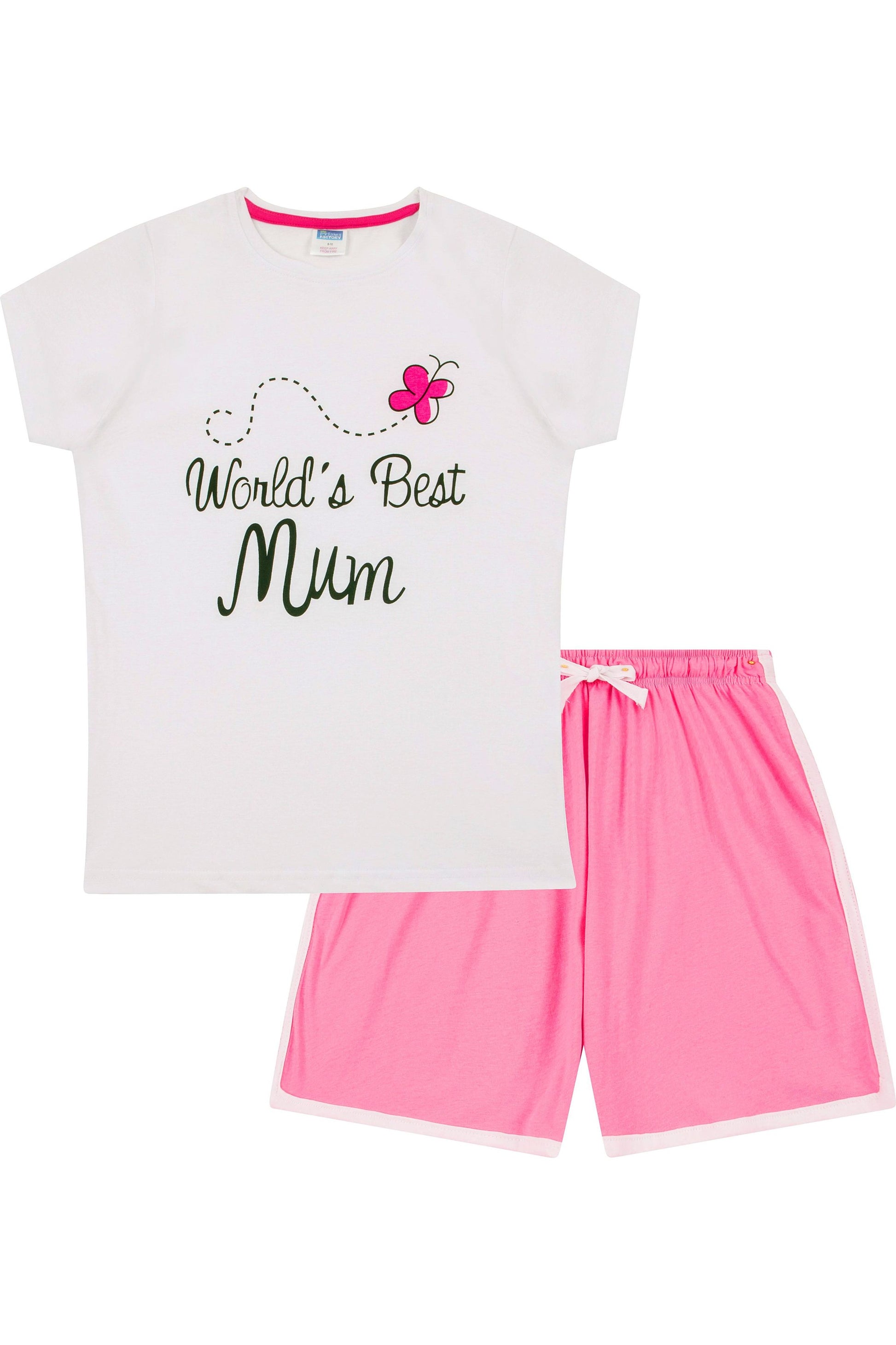 Ladies World's Best Mum Short Pyjamas - Pyjamas.com